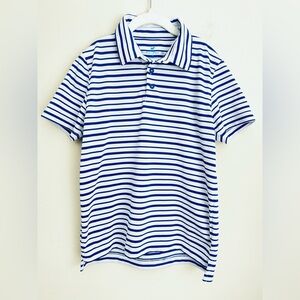 Southern Point Boys Performance Polo blue stripe M